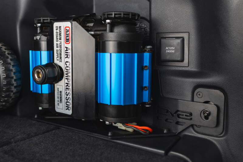 Toyota 4Runner Compressor Mount - Rear - DV8 Offroad - i-Force MAX - Micro Texture Black Powder Coat - `25-`26